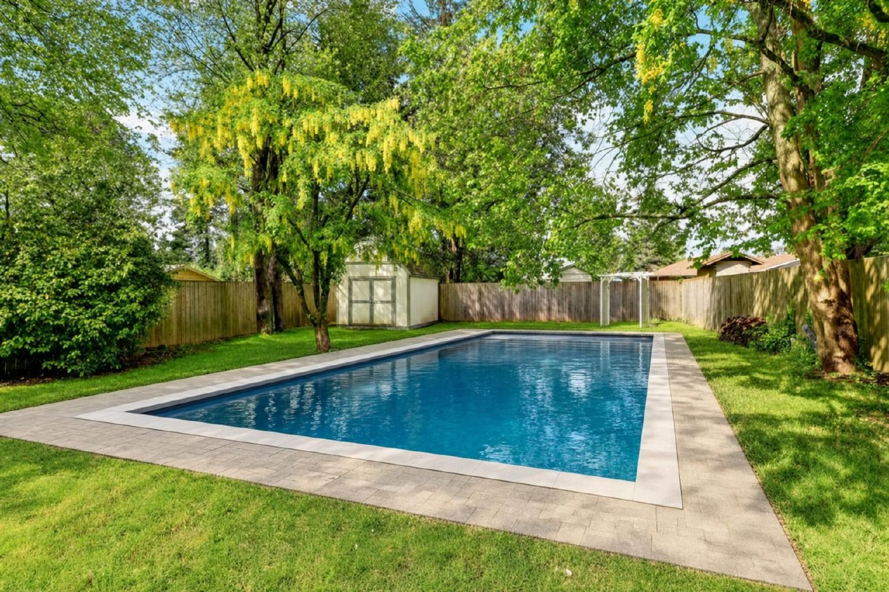 Empty yard after visualization